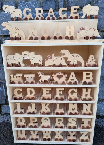 Natural Train Letters