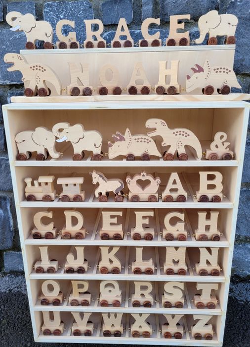 Natural Train Letters