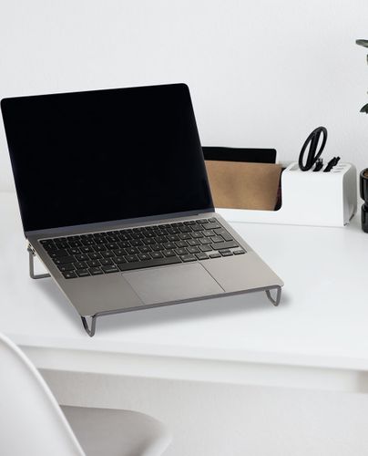 Laptop / Tablet Holder Wire Stand Anthracite Pe Plated
