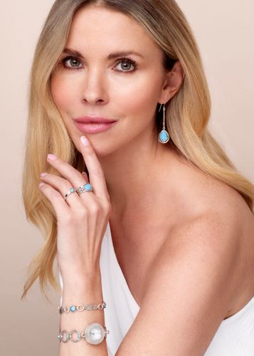 925 sterling silver jewellery with blue Opals