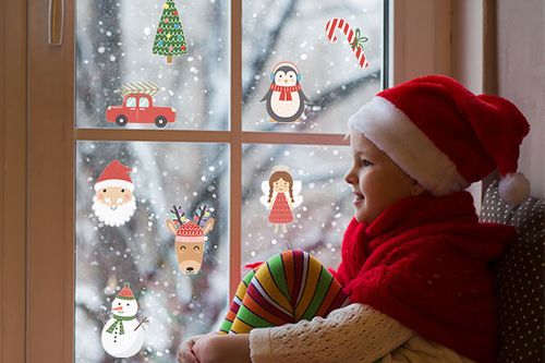 Christmas Fun window sticker pack