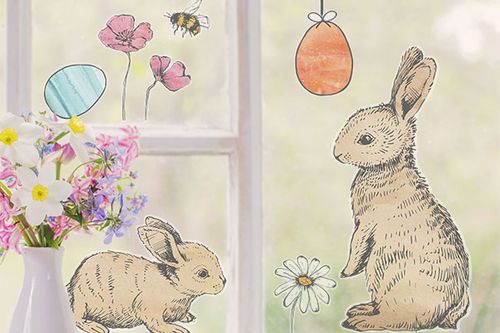 Easter window sticker pack