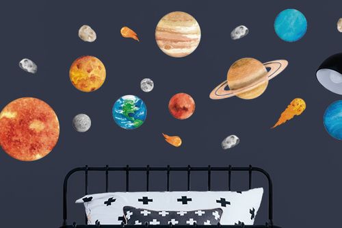 Solar system wall sticker pack