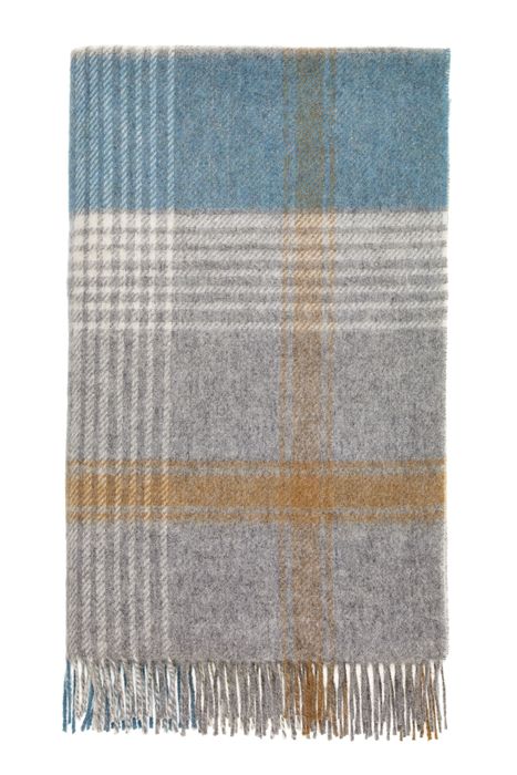 Classic Check & Herringbone British Wool Throws