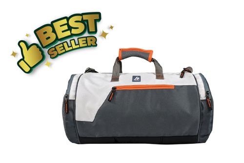 Mike dual tone gym bag - Grey white