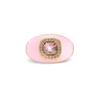 Pink Chunky Embellished Ring