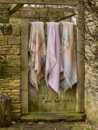 Classic Check, Herringbone & Ombre Design British Wool Throws