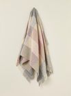 Silver & Pink British Wool Throws