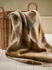 Contemporary Check - Natural British Wool Throw