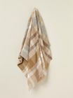 Contemporary Check - Natural British Wool Throw