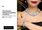 CHLOE MOONBEAM FABRIC NECKLACE - HANDMADE IN LONDON