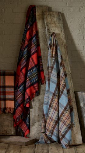 Tartan Shetland Wool Throws