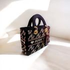 CUSTOMISED SQUARE BLACK BAG