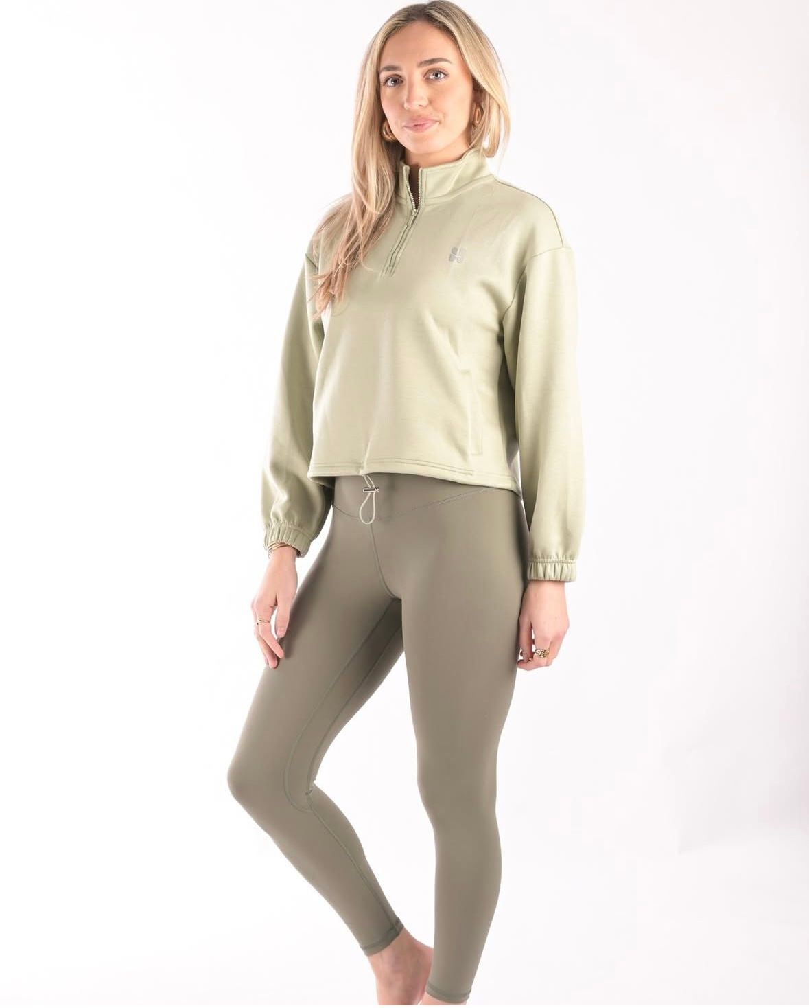 1/2 zip slinky sweater