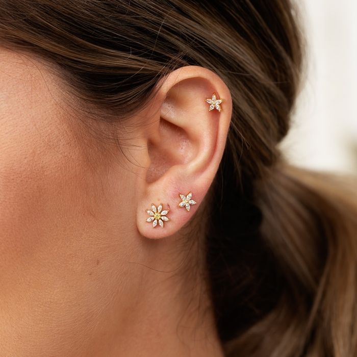 Teeny Flower Stud Earrings
