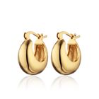 Chunky Pillow Hoop Earrings