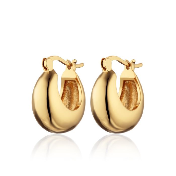 Chunky Pillow Hoop Earrings