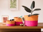 Colour Block Sisal Baskets