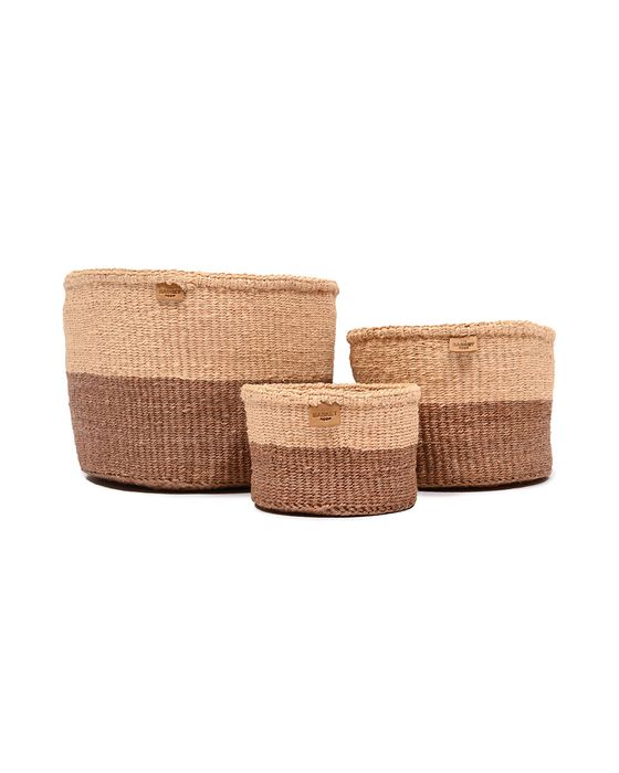 Colour Block Sisal Baskets