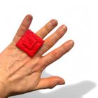 Eartha statement Ring in Red - available in 11 colours