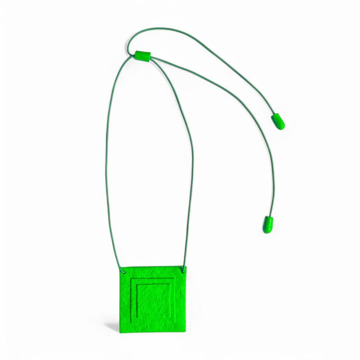 Ella statement necklace in bright green - available in 11 colours