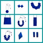 Eva Statement Necklace in Royal Blue - available in 11 colours