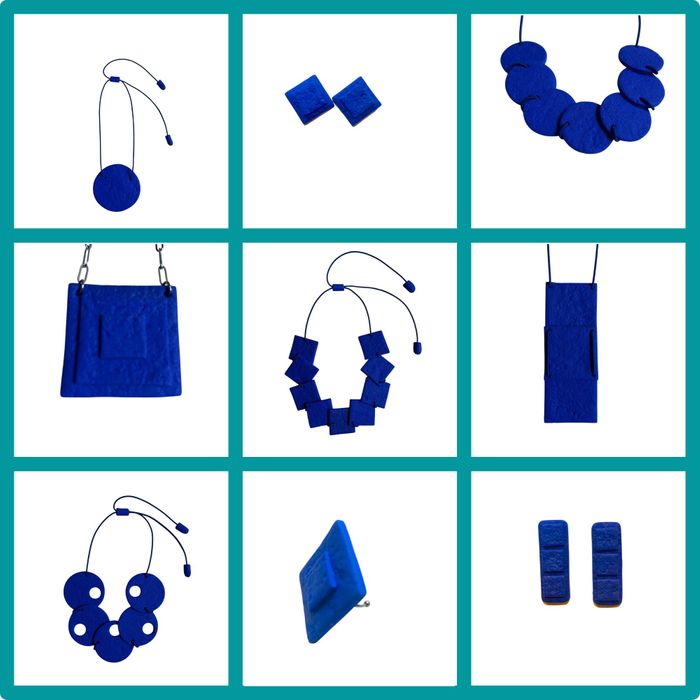 Eva Statement Necklace in Royal Blue - available in 11 colours