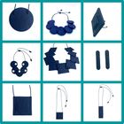 Diana statement necklace in Navy Blue - available in 11 colours
