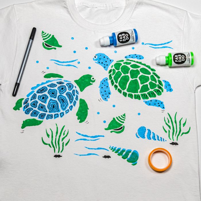 Turtle T-shirt Painting Craft Kit