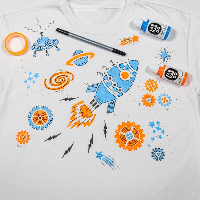 Rocket T-shirt Painting Craft Kit