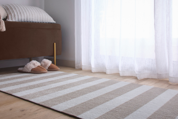 Stripe Runner in Sand & Vanilla