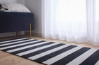 Stripe Runner in Black & Vanilla