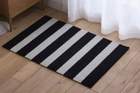 Black & Vanilla Stripes Doormat