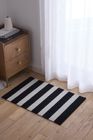 Black & Vanilla Stripes Doormat