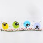 Handmade Fused Glass Crazy Sheep