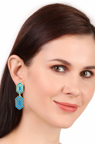 Reva earrings,blue