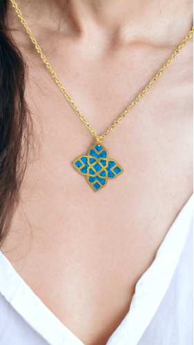 Anita necklace,blue