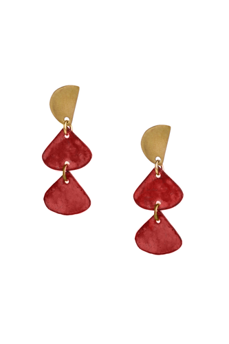 Calina earrings,berry