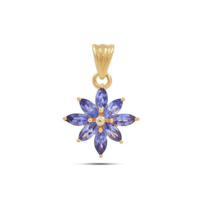 Tanzanite Marquise Pendant with Prong Setting(TC007)