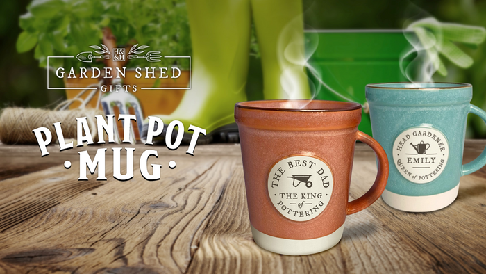 Garden Shed Plant Pot Mugs