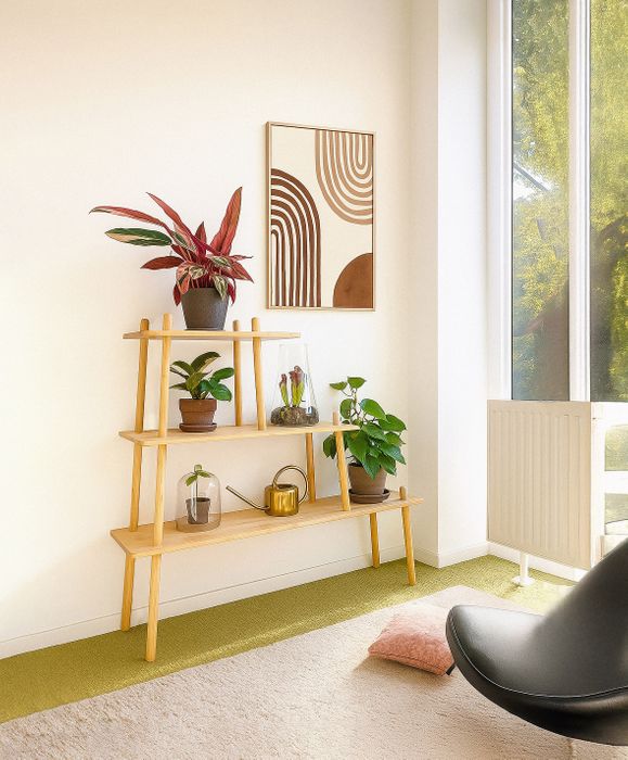 Indoor Bamboo Etageres