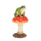 Resin Frog on Toadstool
