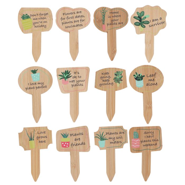 Plant Markers with Sayings