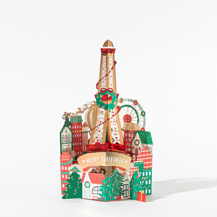 Christmas Pop up card-Tower up