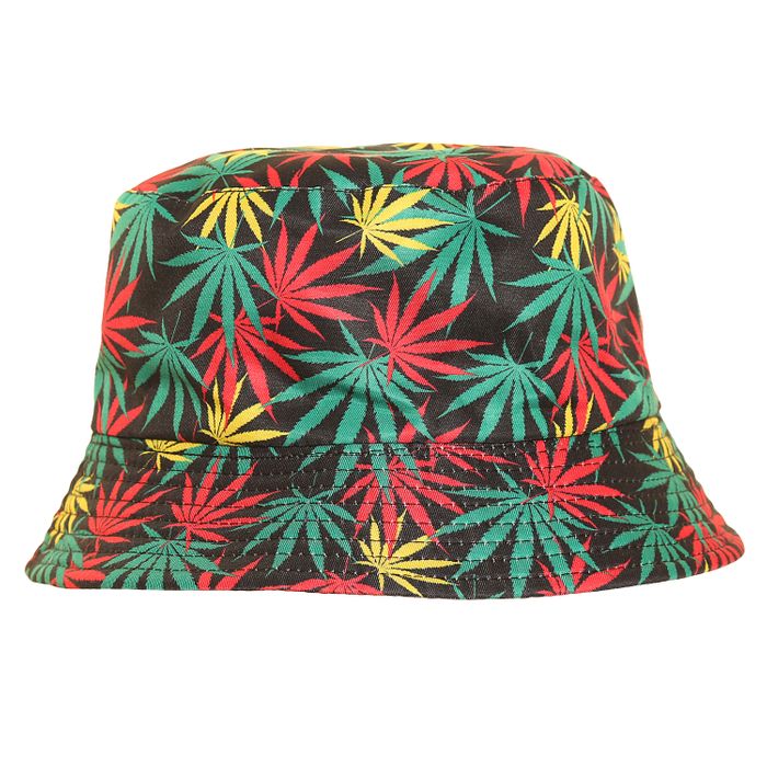 A2019- PK OF 6  ADULT UNISEX RASTA REVERSIBLE BUCKET HAT