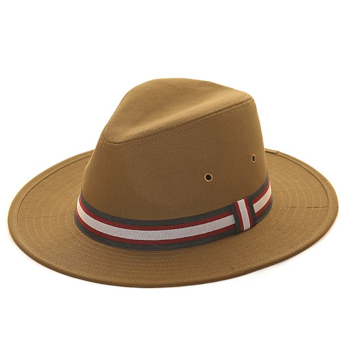 A2024- ADULTS FEDORA WITH STRIPE BAND
