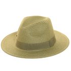 S534KH- PK OF 6 STAW FEODRA HAT WITH SELF COLOUR BAND