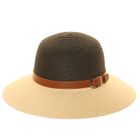 S540- PK OF 12 SHORT BRIM STRAW HAT WITH BELT BAND