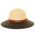 S540- PK OF 12 SHORT BRIM STRAW HAT WITH BELT BAND