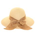 S543- PK OF 12 WIDE BRIM STRAW HAT WITH HESSIAN BAND